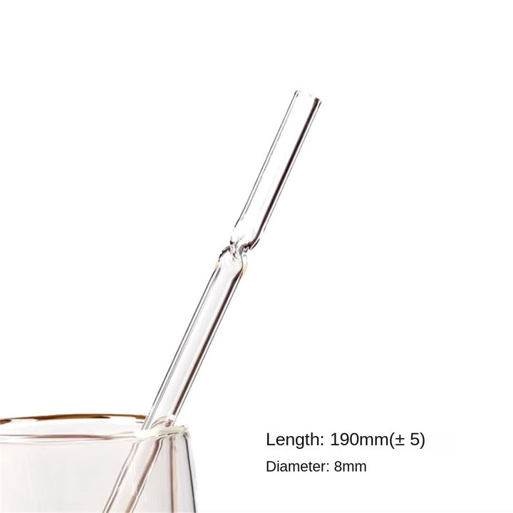Colorful Borosilicate Glass Stirring Rod Straws