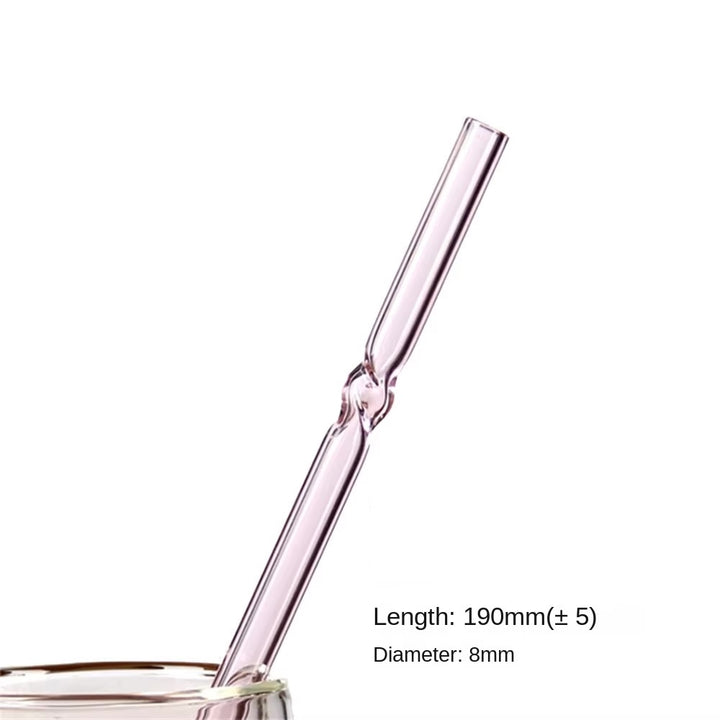 Colorful Borosilicate Glass Stirring Rod Straws
