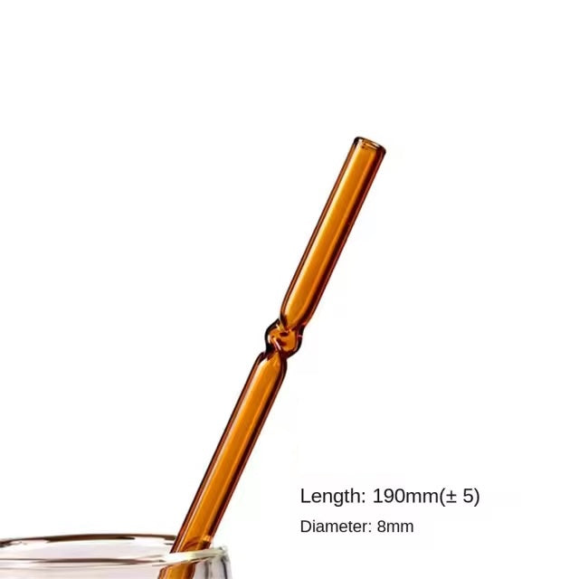Colorful Borosilicate Glass Stirring Rod Straws