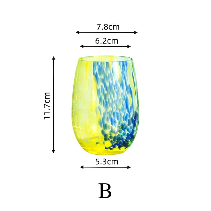 Colorful Crystal Glass Water Cup