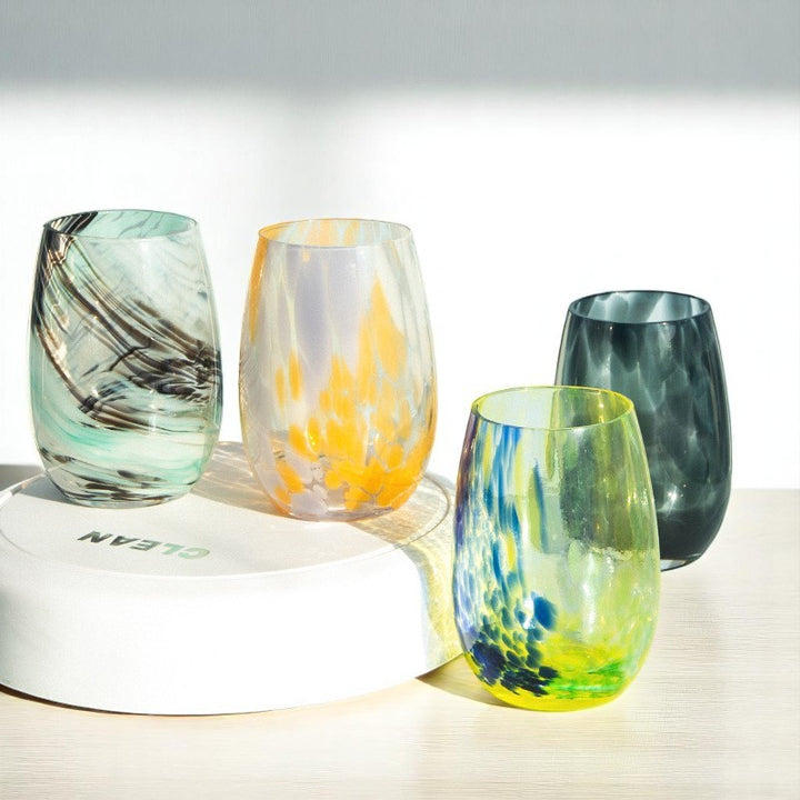 Colorful Crystal Glass Water Cup