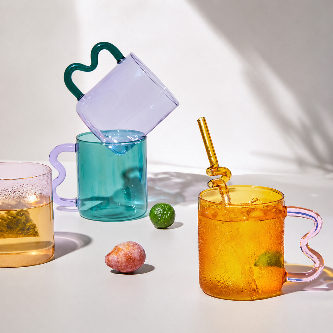 Colorful Ear Glass Mug