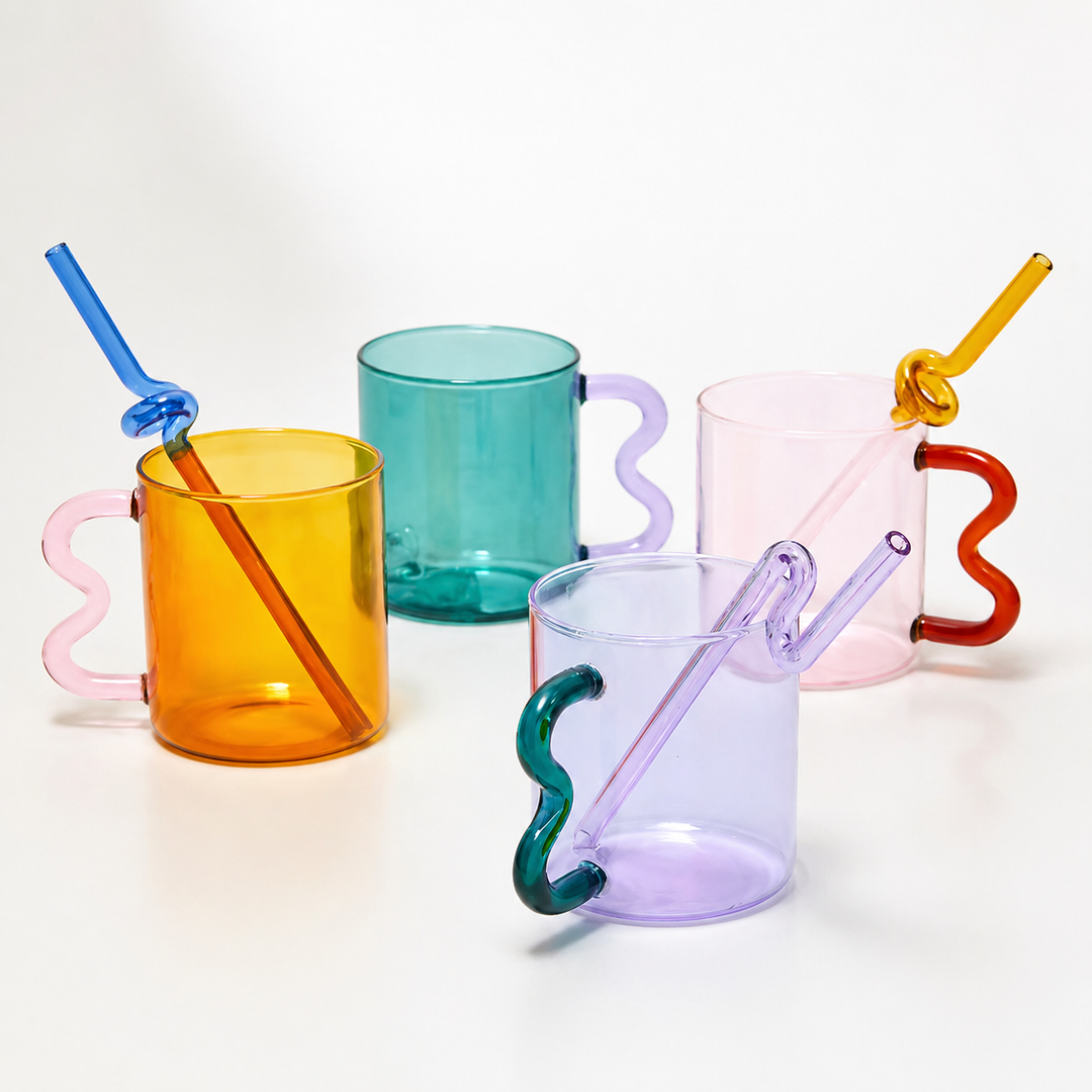 Colorful Ear Glass Mug