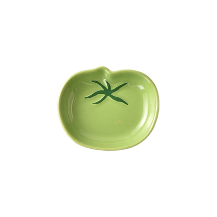 Colorful Tomato-Shaped Ceramic Sauce Dishes