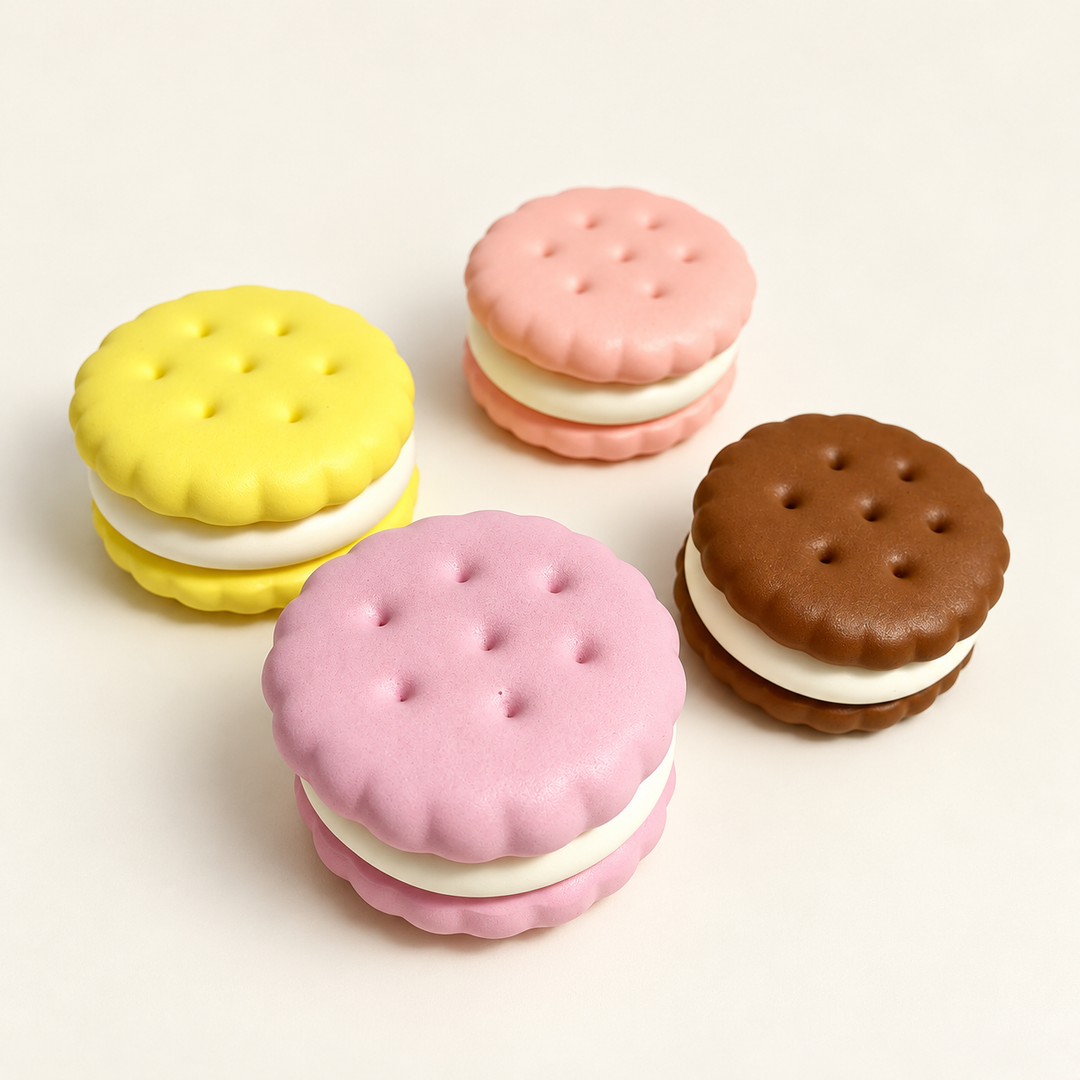 Cookie Squishy Toy -Slow Rising Cream Sandwich Stress Relief