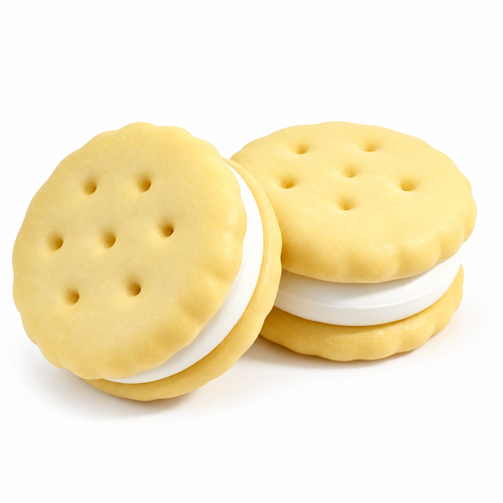 Cookie Squishy Toy -Slow Rising Cream Sandwich Stress Relief