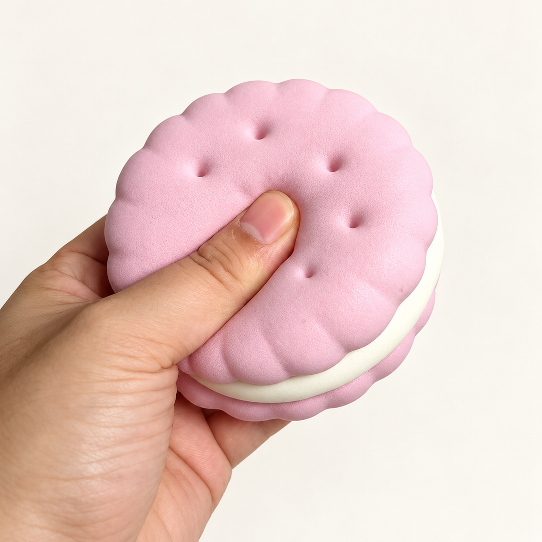 Cookie Squishy Toy -Slow Rising Cream Sandwich Stress Relief