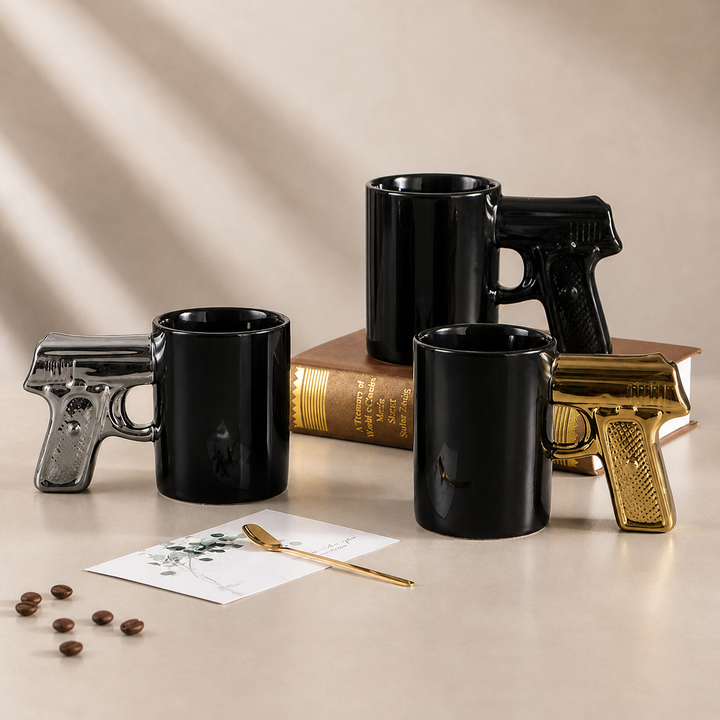 Novelty Gun Handle Mug Ceramic Coffee Cup
