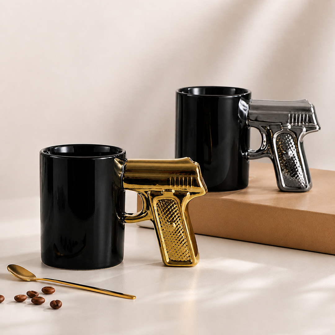 Novelty Gun Handle Mug Ceramic Coffee Cup