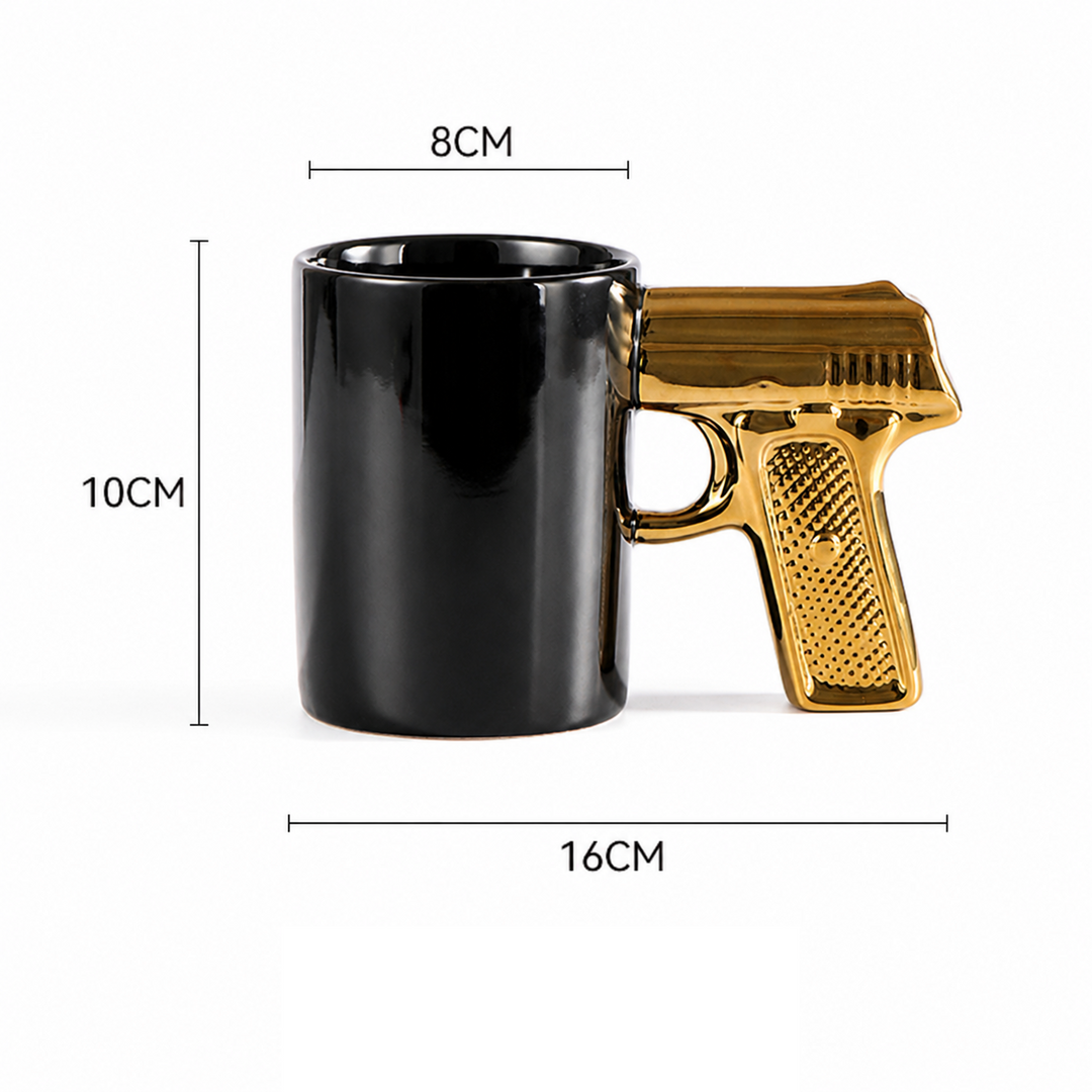 Novelty Gun Handle Mug Ceramic Coffee Cup
