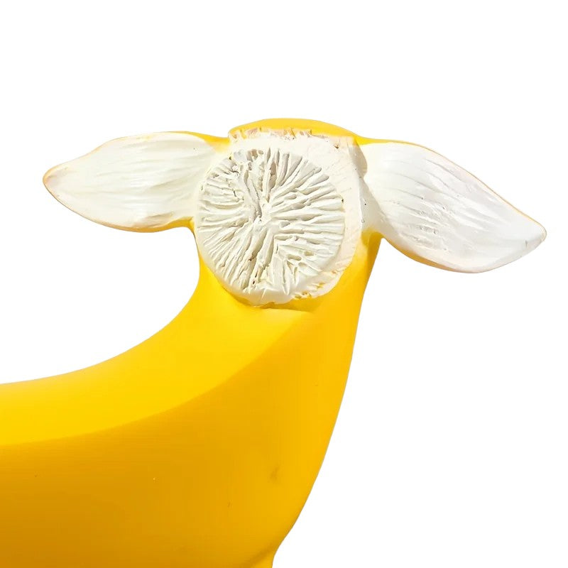 Creative Banana Dachshund Statues Ornaments