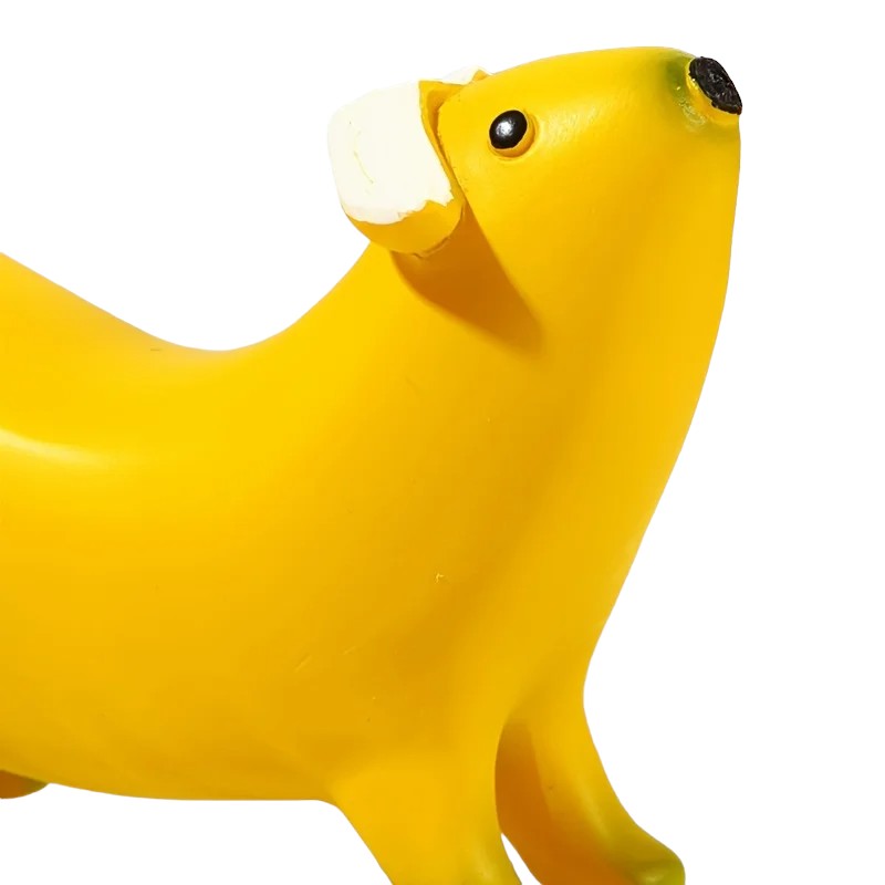 Creative Banana Dachshund Statues Ornaments