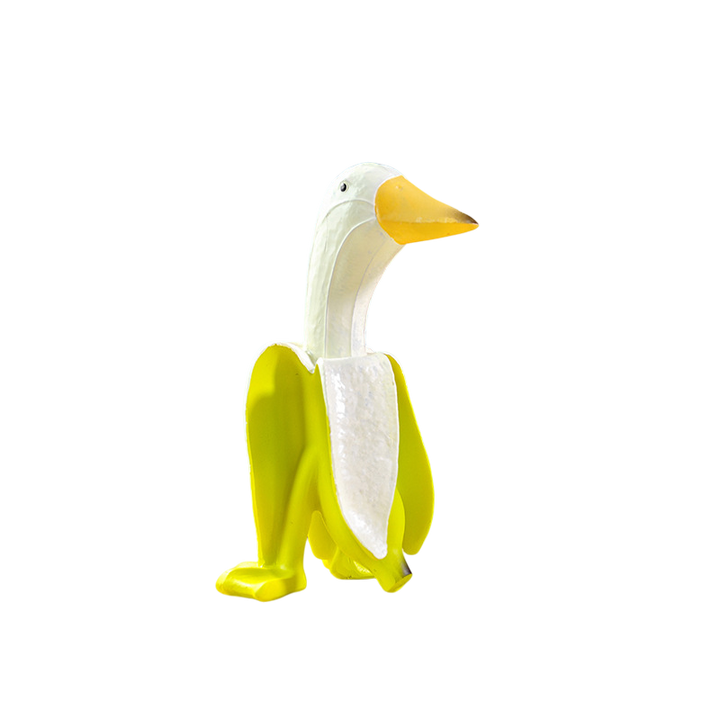 Creative Banana Duck & Chicken Figurines | Funny Ornaments