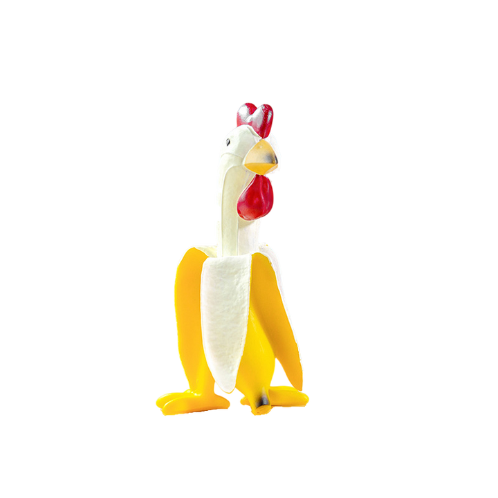 Creative Banana Duck & Chicken Figurines | Funny Ornaments
