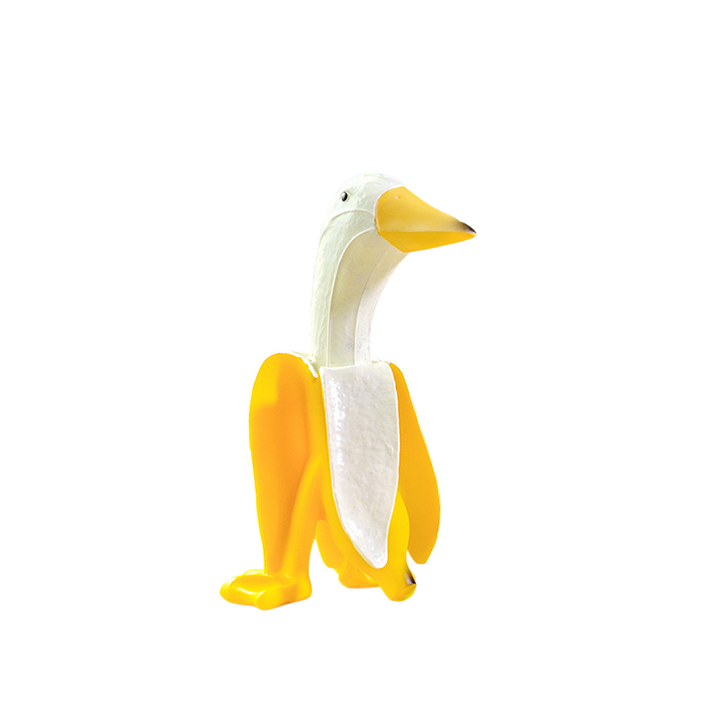 Creative Banana Duck & Chicken Figurines | Funny Ornaments