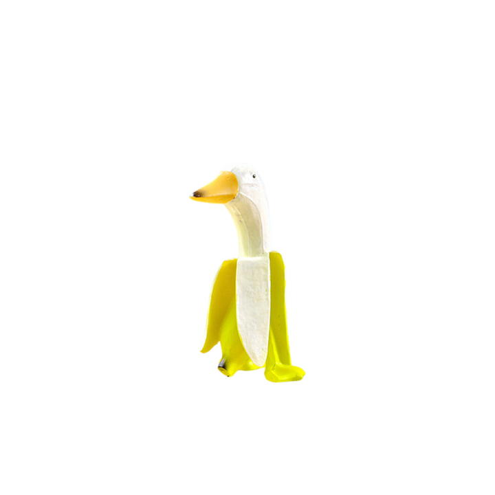 Creative Banana Duck & Chicken Figurines | Funny Ornaments