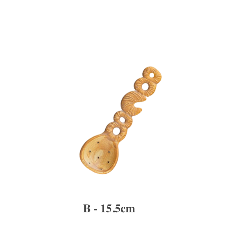 Creative Bread Ceramic Spoon – Long Handle Soup Spoon