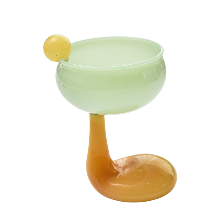 Creative Cocktail & Dessert Glass Cup | Colorful Stemmed Cup