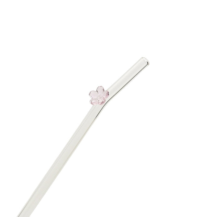 Creative Colored Flower Glass Straw – Reusable Straws
