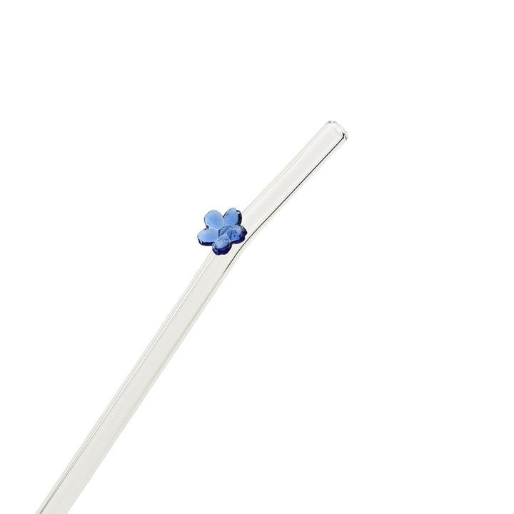 Creative Colored Flower Glass Straw – Reusable Straws