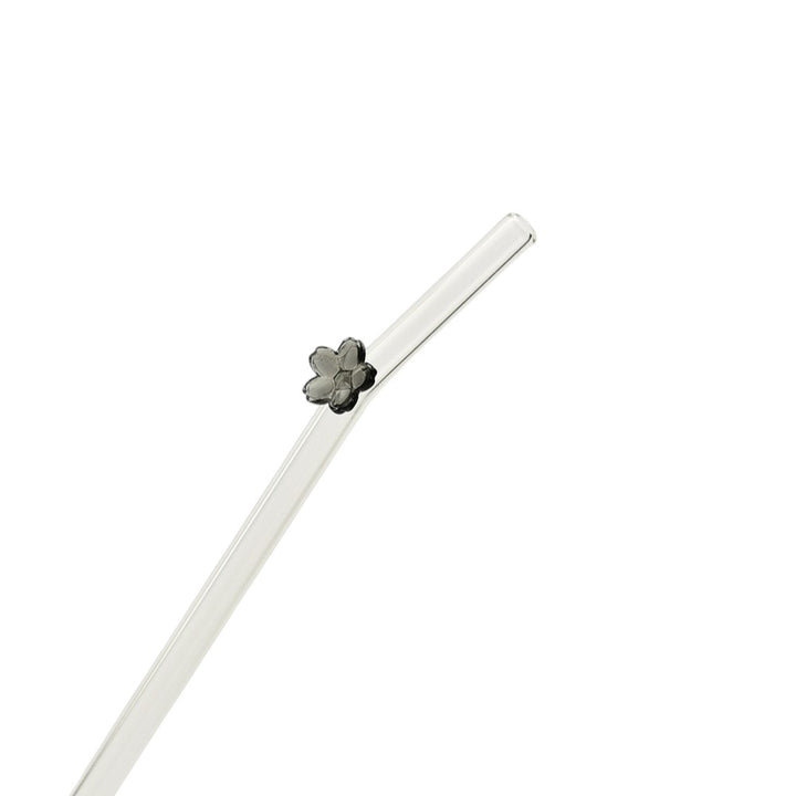 Creative Colored Flower Glass Straw – Reusable Straws