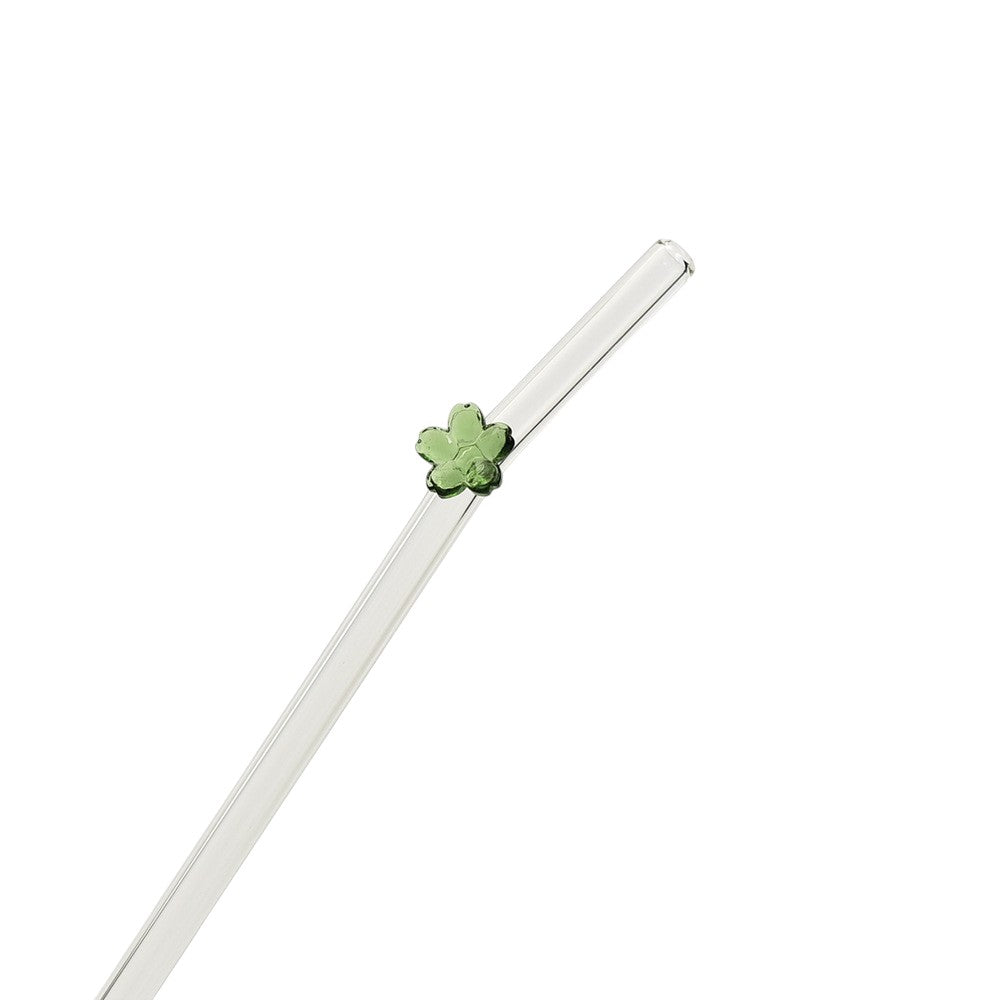 Creative Colored Flower Glass Straw – Reusable Straws