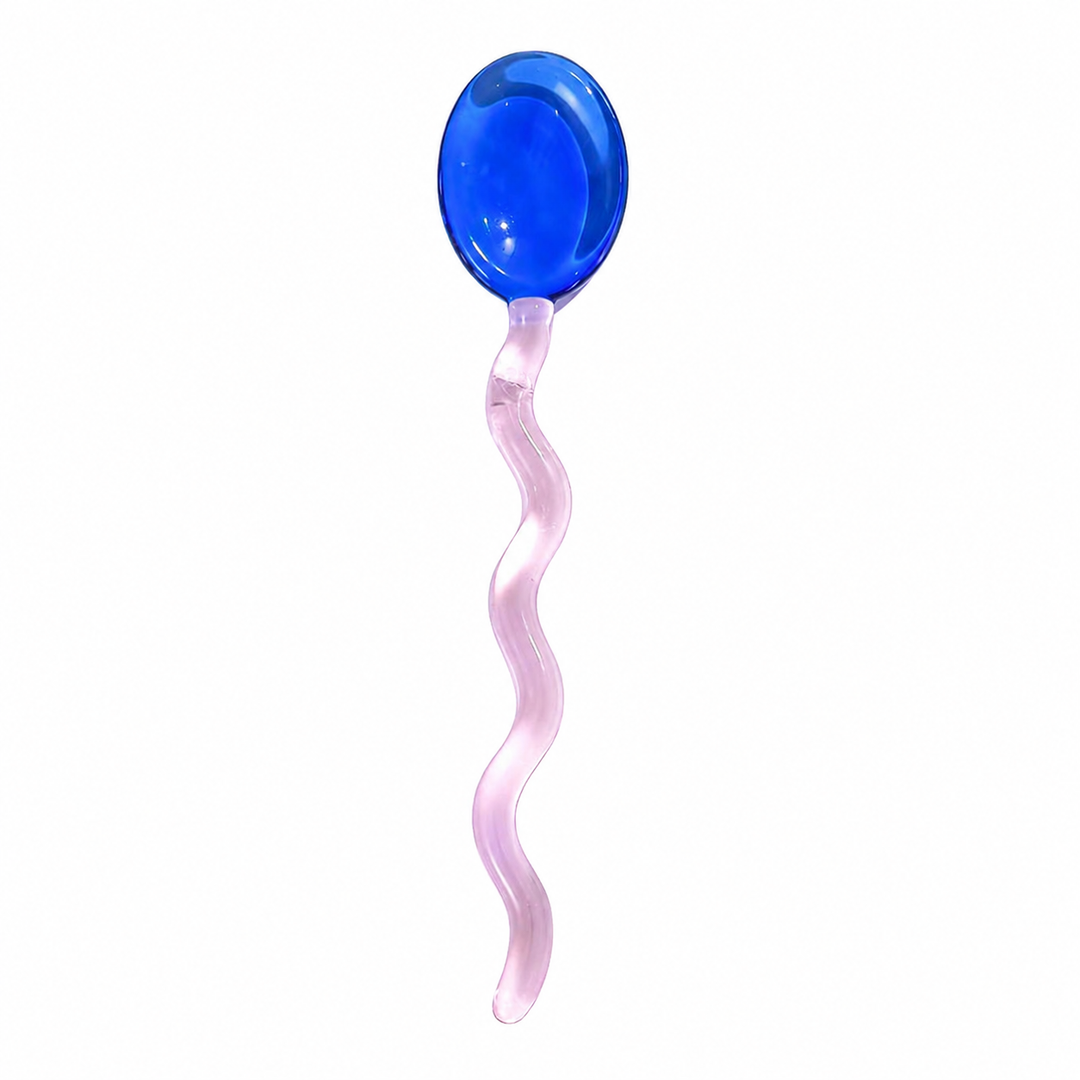 Creative Colored Glass Stirring Spoon