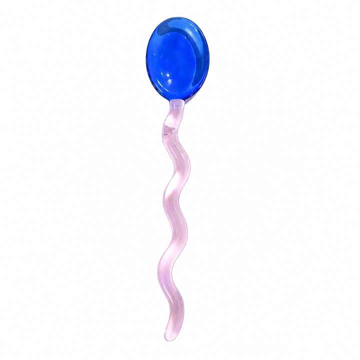 Creative Colored Glass Stirring Spoon