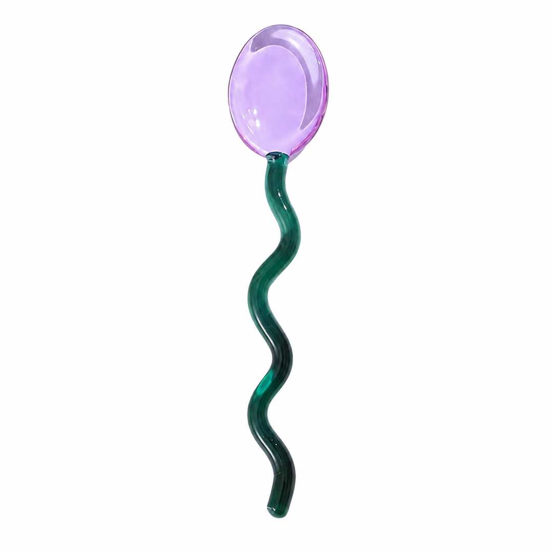 Creative Colored Glass Stirring Spoon