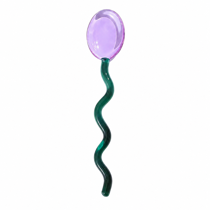 Creative Colored Glass Stirring Spoon