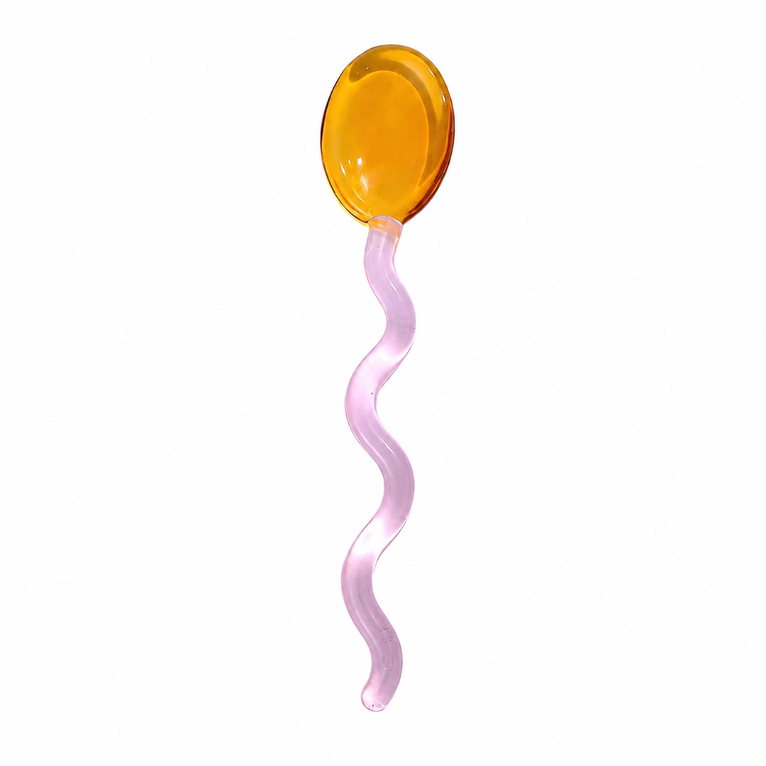 Creative Colored Glass Stirring Spoon