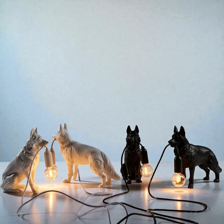 Creative Dog Animal Table Lamp for Home & Café Decor