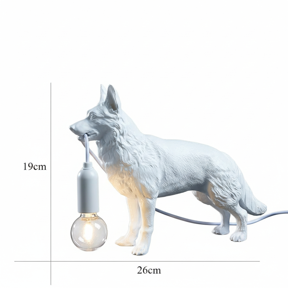 Creative Dog Animal Table Lamp for Home & Café Decor