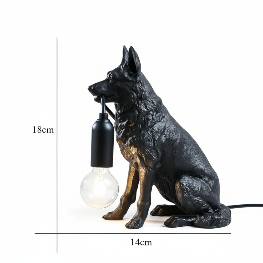 Creative Dog Animal Table Lamp for Home & Café Decor