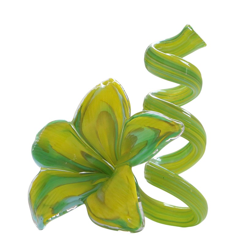 Creative Flower-Shaped Glass Candle Holder