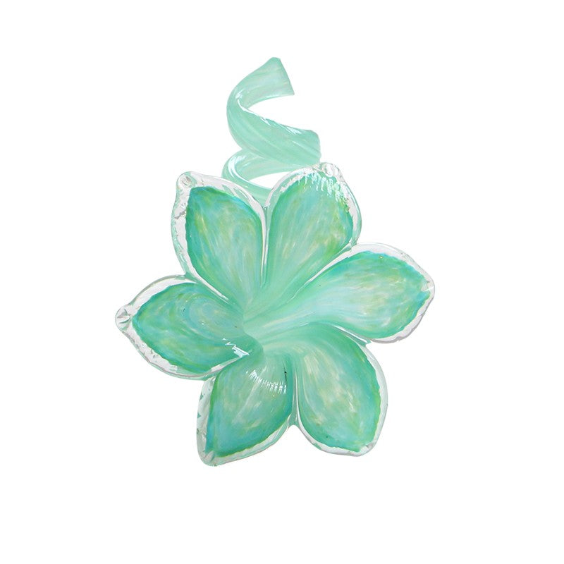 Creative Flower-Shaped Glass Candle Holder