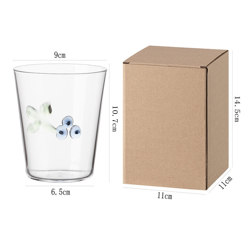 Creative Fruit Glass Cup – 3D Drinking Glass