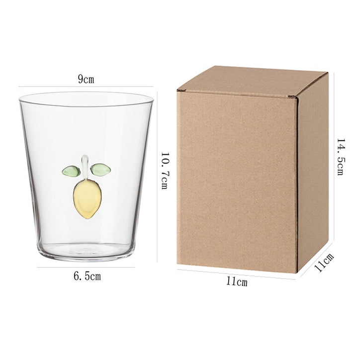 Creative Fruit Glass Cup – 3D Drinking Glass