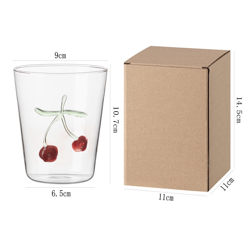 Creative Fruit Glass Cup – 3D Drinking Glass