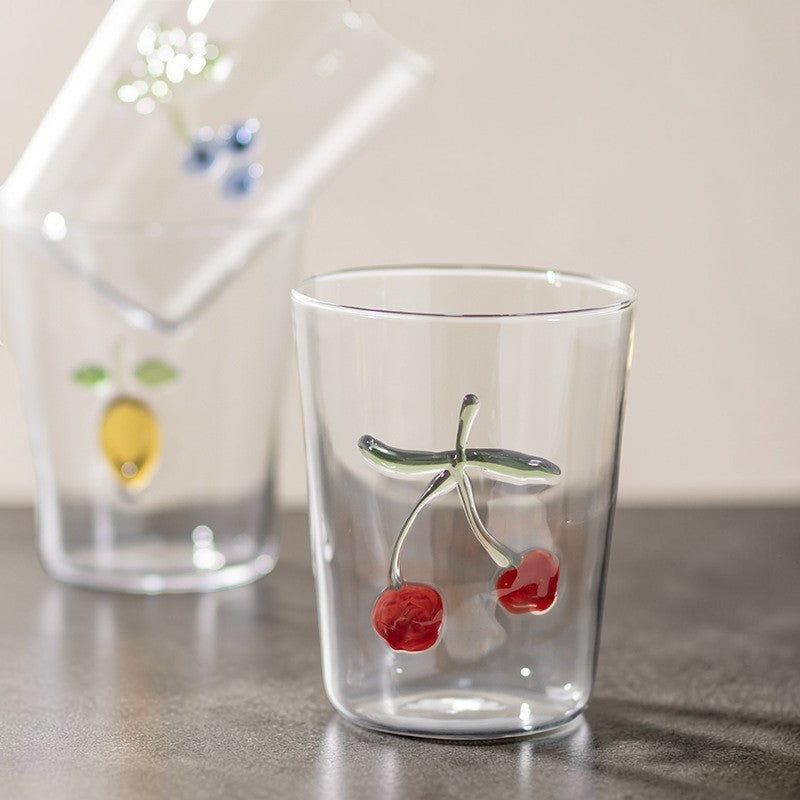 Creative Fruit Glass Cup – 3D Drinking Glass