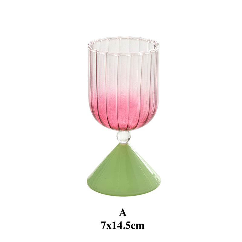 Creative Gradient Dessert Glass Cup for Ice Cream & Cocktail