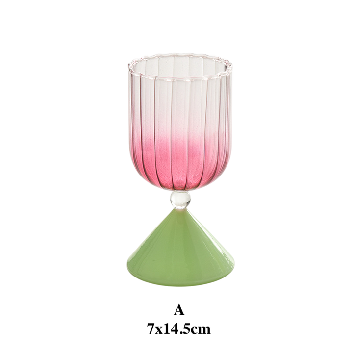 Creative Gradient Dessert Glass Cup for Ice Cream & Cocktail