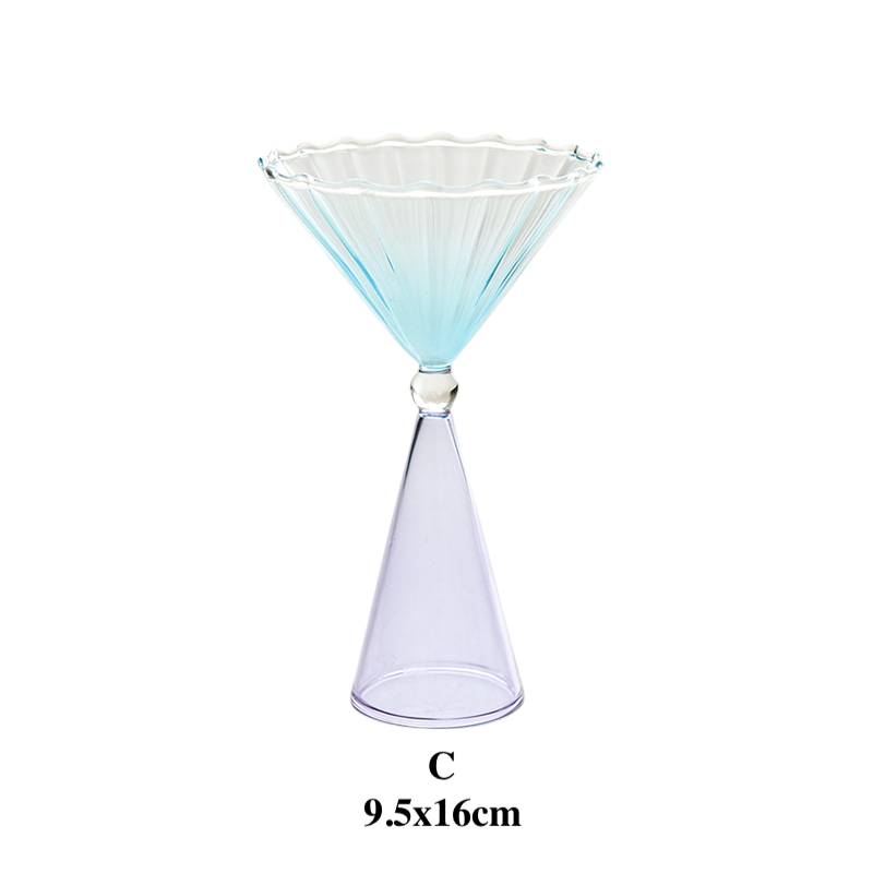 Creative Gradient Dessert Glass Cup for Ice Cream & Cocktail