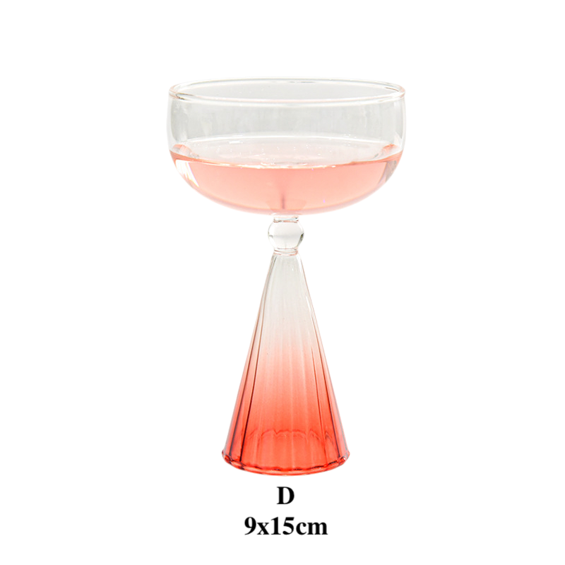 Creative Gradient Dessert Glass Cup for Ice Cream & Cocktail