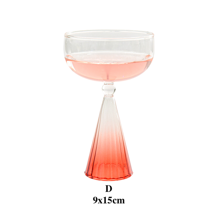 Creative Gradient Dessert Glass Cup for Ice Cream & Cocktail