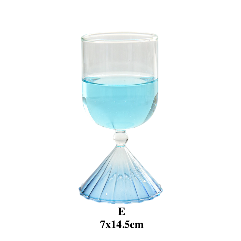 Creative Gradient Dessert Glass Cup for Ice Cream & Cocktail