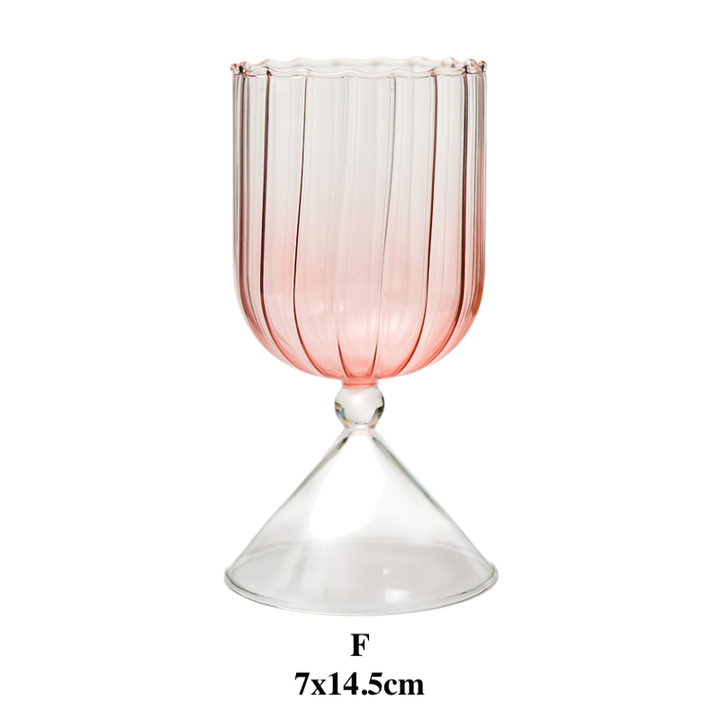 Creative Gradient Dessert Glass Cup for Ice Cream & Cocktail
