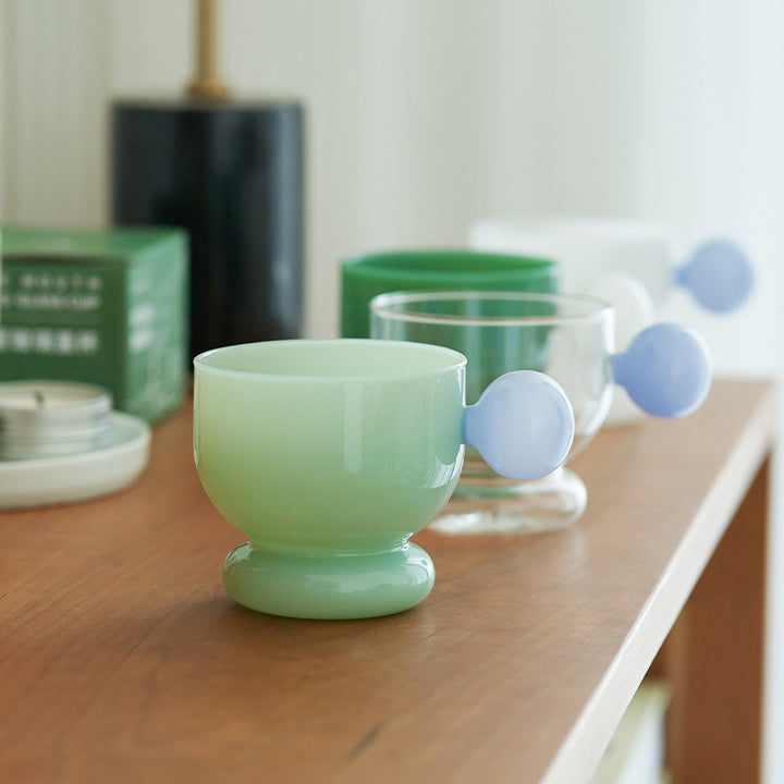 Creative Minimalist Glass Mug with Handle