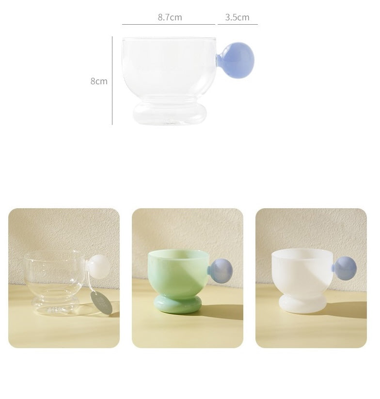 Creative Minimalist Glass Mug with Handle