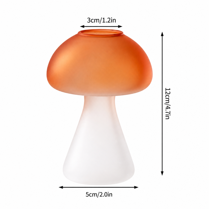 Creative Mushroom Glass Hydroponic Terrarium Bud Vase